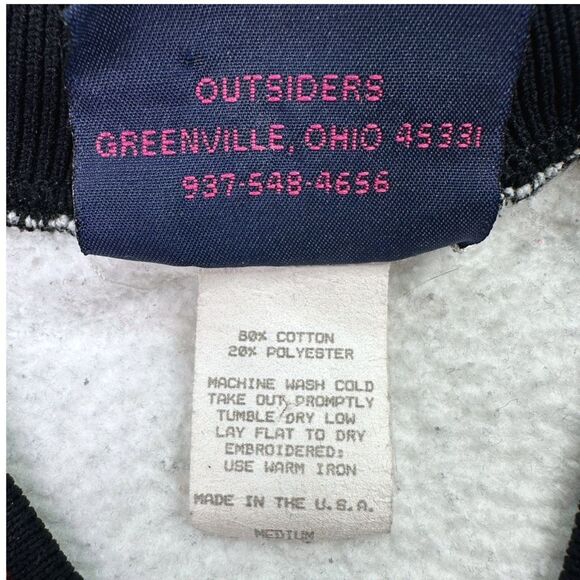 Vintage Outsiders Tusculum University V-Neck Sweatshirt - Size Medium - Picture 5 of 5